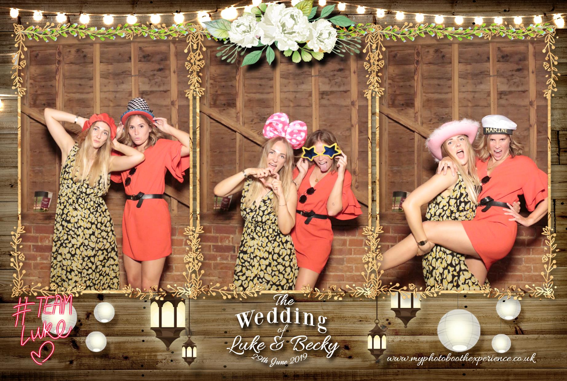 Luke & Becky's Wedding | View more photos from the event at gallery.myphotoboothexperience.co.uk/u/MyPhotoBoothExperienceLtd/Luke-Beckys-Wedding
